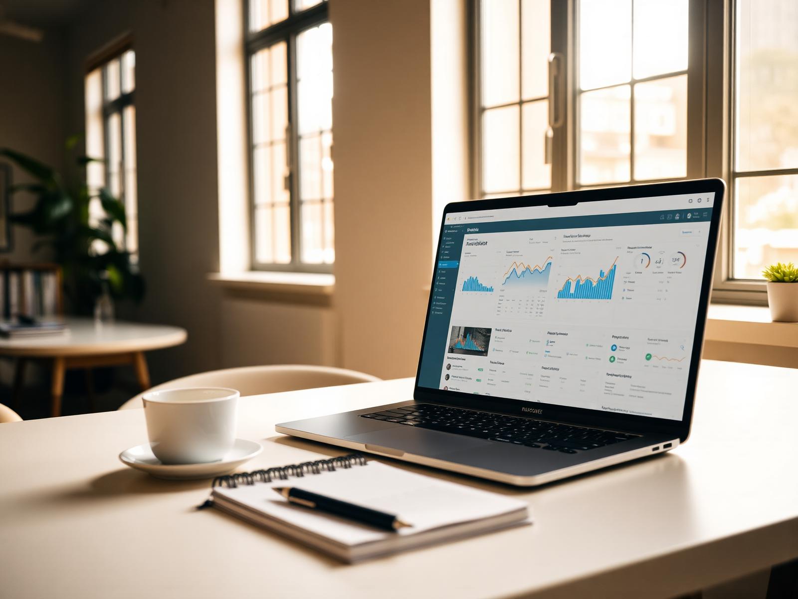 Espace de travail Avenor avec tableau de bord analytique